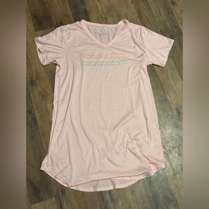 Ellen Degeneres Light Pink V-Neck Sleep Tee Size Medium New